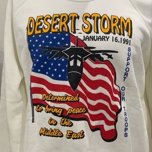 Vintage 1991 Desert Storm Sweatshirt NWT XL
